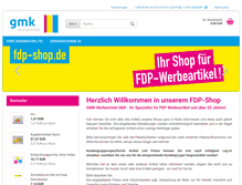 Tablet Screenshot of fdp-shop.de